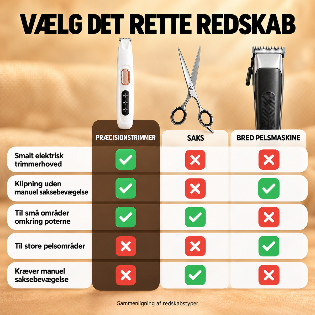 Præcisionstrimmer til følsomme områder